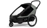 Hamax Outback Next Double Kinderanhänger mit Deichsel und Buggyrad – Bild 3