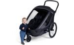Hamax Outback Next Double Kinderanhänger mit Deichsel und Buggyrad – Bild 9