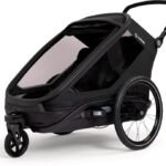 Hamax Outback Next Double Kinderanhänger mit Deichsel und Buggyrad