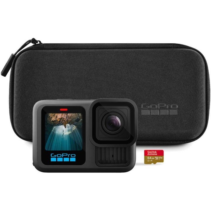 GoPro HERO13 Black Specialty Sport Bundle - Action-Kamera + SD Karte + Case